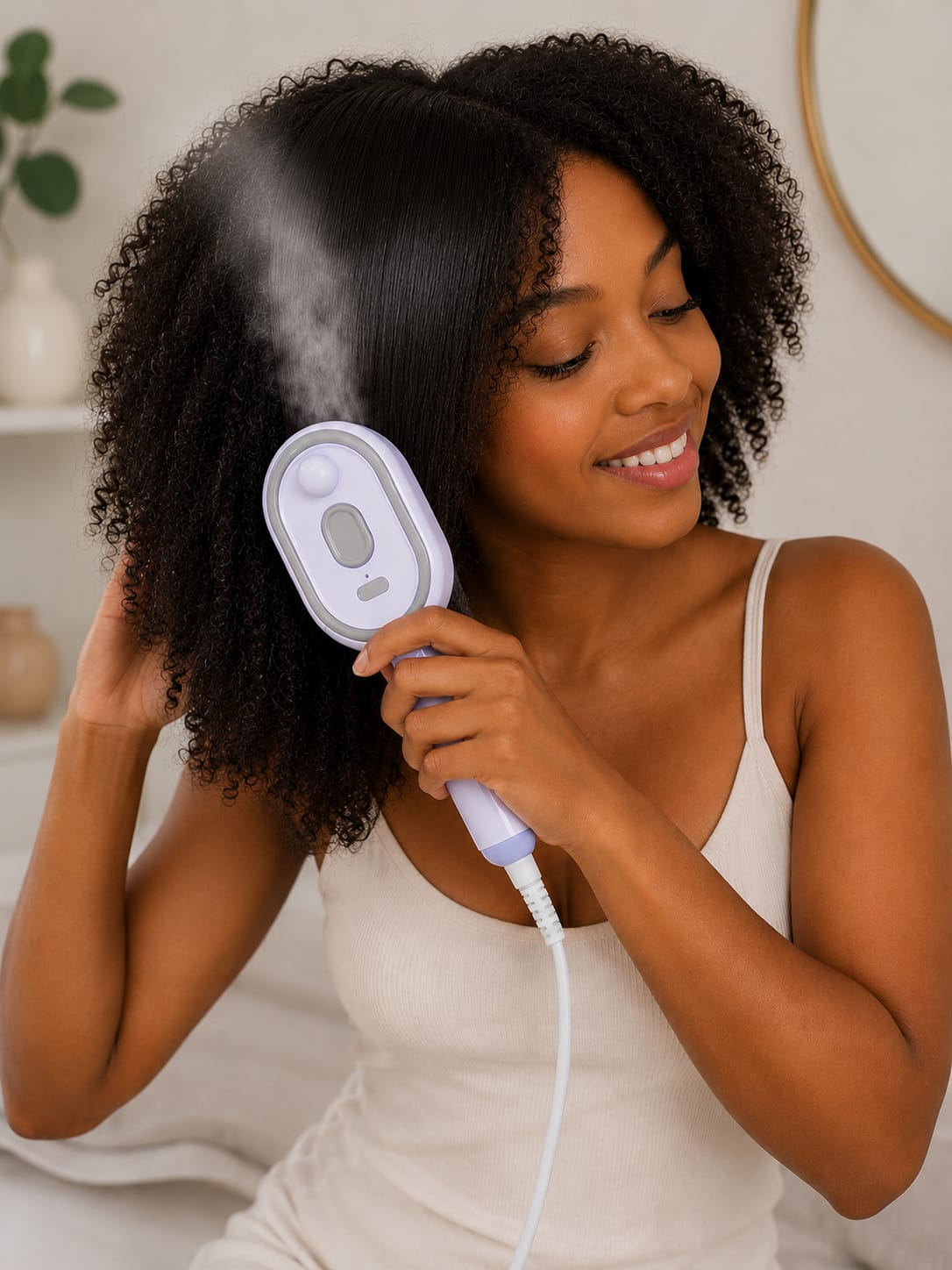 Brosse Lissante Yvalis en usage